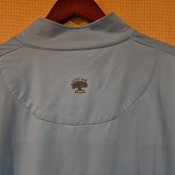 Live Oak Brand Quarter-Zip Pullover – Pale Blue | American Classic Essential - Picture 3 of 7
